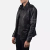 Armstrong Black Leather Biker Jacket Gallery 2