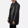Classmith Black Leather Coat Gallery 2