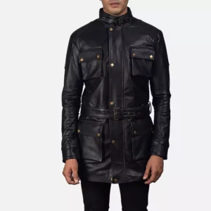 Dolf Black Leather Jacket Gallery 4