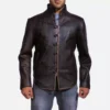 Drakeshire Brown Leather Jacket Gallery 2