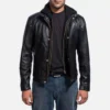 Highschool Black Leather Jacket For Men
