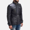 Hunter Black Leather Jacket Gallery 3