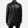 Urban Slate Black Leather Coat Gallery 1