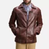 Vincent Alley Brown Leather Jacket Gallery 2