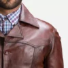 Vincent Alley Brown Leather Jacket Gallery 3