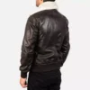 Airin G-1 Brown Leather Bomber Jacket Gallery 2