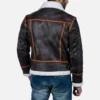 Alpine Brown Fur Leather Jacket Gallery 3