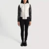 Cole Silver Leather Bomber Jacket gallery 3