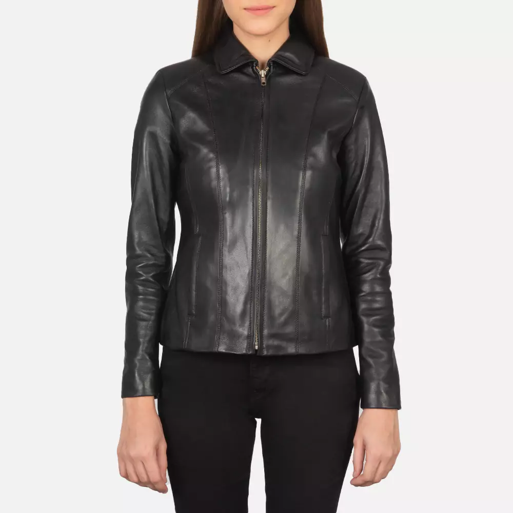 Colette Black Leather Jacket gallery 3