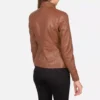 Colette Brown Leather Jacket gallary 4