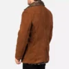 Furlong Brown Suede Leather Coat Gallery 2