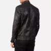 Mack Black Leather Biker Jacket Gallery 2