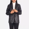Norma Brown Leather Blazer gallery 4