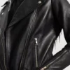 Rumy Black Leather Biker Jacket gallery 5