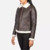 Sherilyn B-3 Brown Leather Bomber Jacket gallery 1