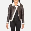 Sherilyn B-3 Brown Leather Bomber Jacket gallery 2