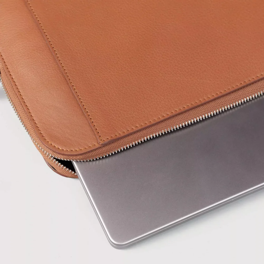 The Baxter Brown Leather Laptop Sleeve Gallery 8