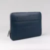 The Baxter Midnight Blue Leather Laptop Sleeve Gallery 1