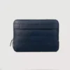 The Baxter Midnight Blue Leather Laptop Sleeve Gallery 7