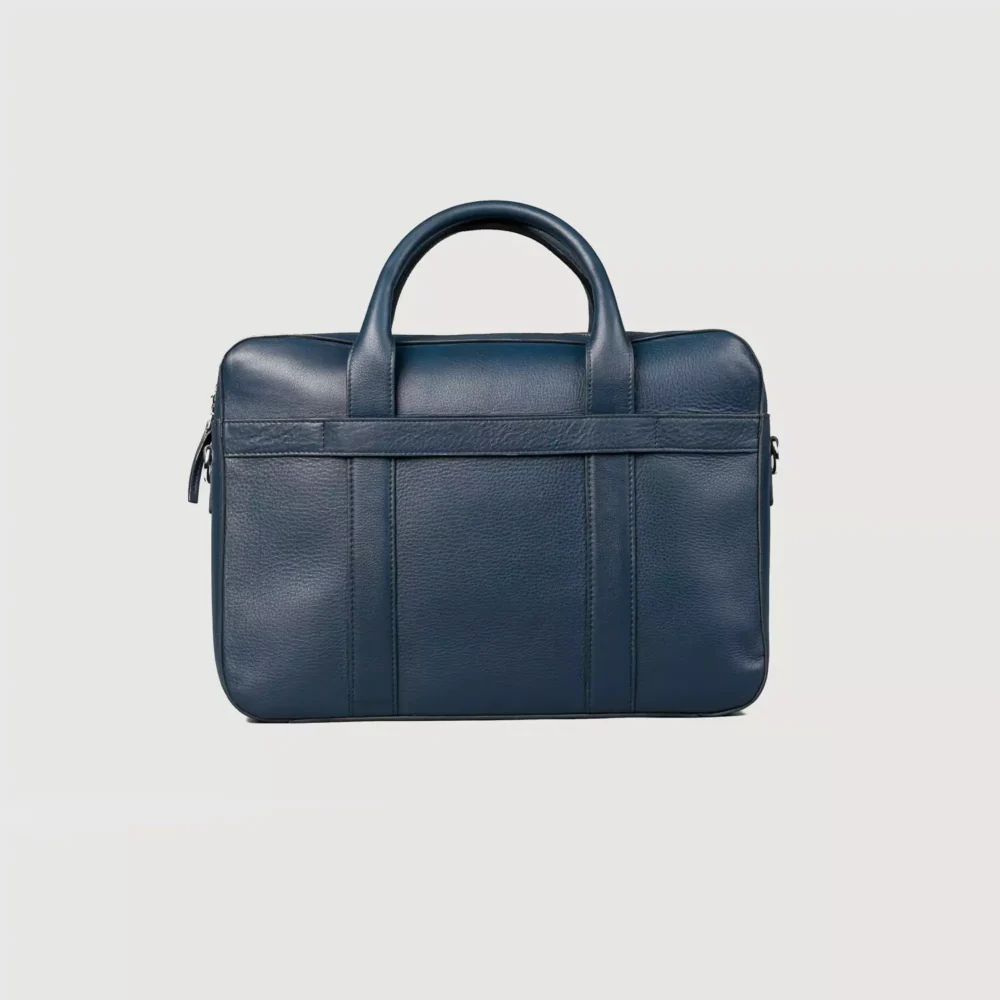 The Captain Midnight Blue Leather Briefcase Gallery 8