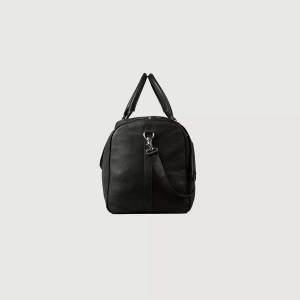 The Darrio Black Leather Duffle Bag Gallery 1