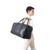 The Darrio Black Leather Duffle Bag Gallery 8