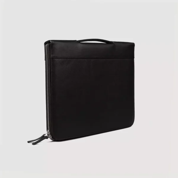 The Eclectic Black Leather Folio Organizer Gallery 2