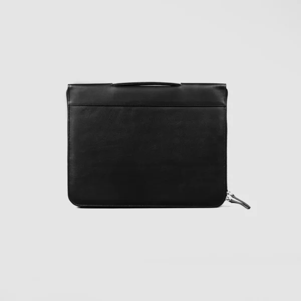 The Eclectic Black Leather Folio Organizer Gallery 6