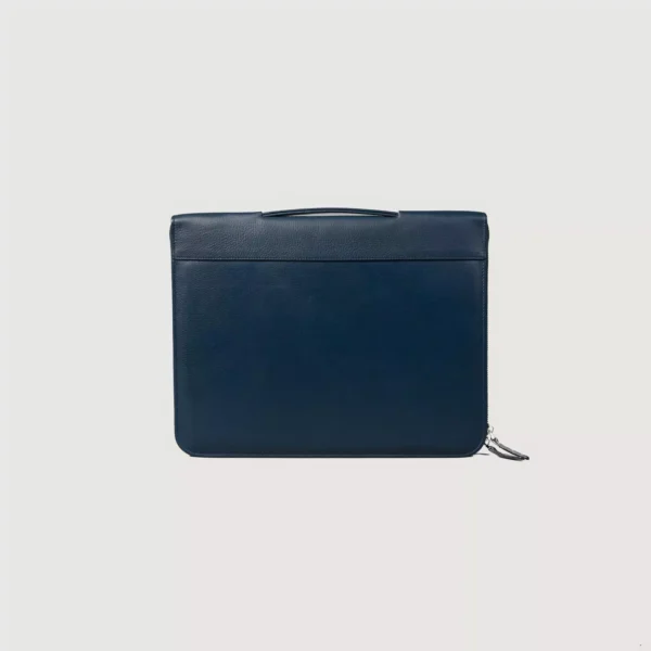 The Eclectic Midnight Blue Leather Folio Organizer Gallery 5