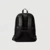 The Philos Black Leather Backpack Gallery 2
