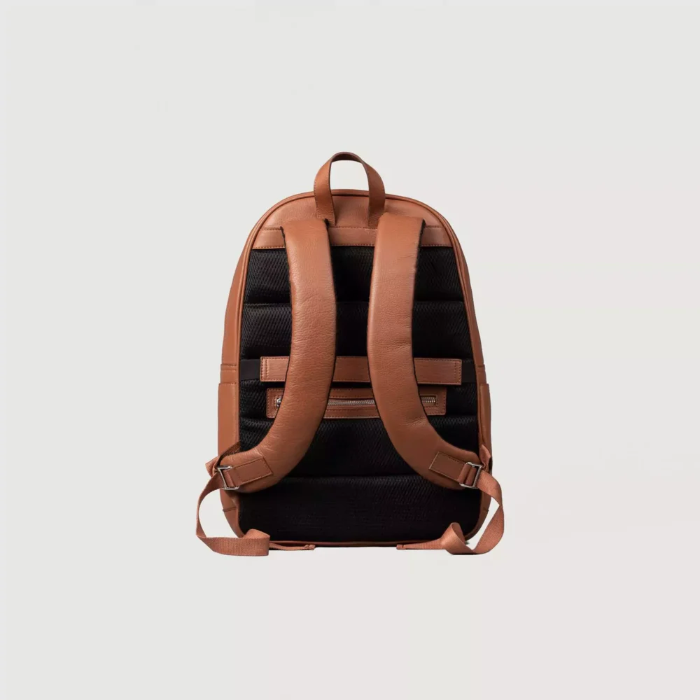 The Philos Brown Leather Backpack Gallery 4