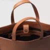 The Poet Brown Leather Tote Bag Gallery 2