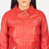 Tomachi Red Leather Jacket gallary 5