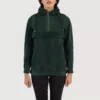 Zest Green Hooded Suede Pullover Jacket