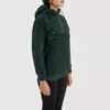 Zest Green Hooded Suede Pullover Jacket gallery 1