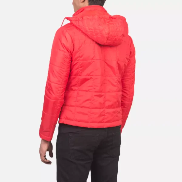 Alps Quilted Red Windbreaker Jacket Gallery 3