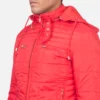 Alps Quilted Red Windbreaker Jacket Gallery 4