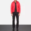 Alps Quilted Red Windbreaker Jacket Gallery 5