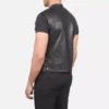 Atlas Moto Black Leather Vest Gallery 3