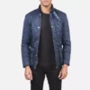 Barry Quilted Blue Windbreaker Jacket
