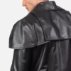 Classic Black Leather Duster Gallery 6