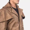 Deux Brown Leather Duster Gallery 2