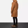 Drake Khaki Wool Duffle Coat Gallery 5