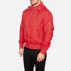 Hanklin Ma-1 Red Hooded Bomber Jacket Gallery 4