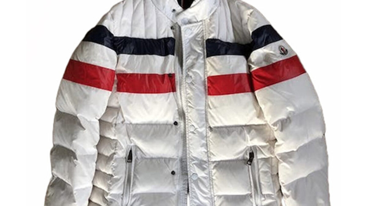 Moncler Striped Menuire Chief Keef Puffer Jacket - XEBOI