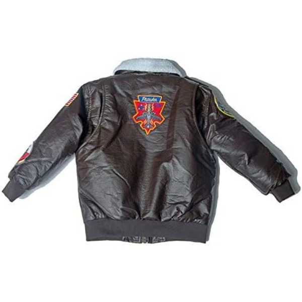 Boys Leather Aviator Jacket
