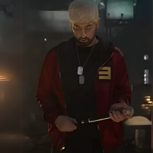 2024 Song Houdini Eminem E Logo Red Hooded Jacket