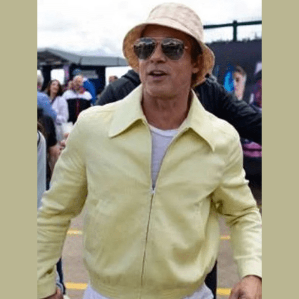 Brad Pitt Movie F1 2025 Sonny Hayes Yellow Jacket On Sale