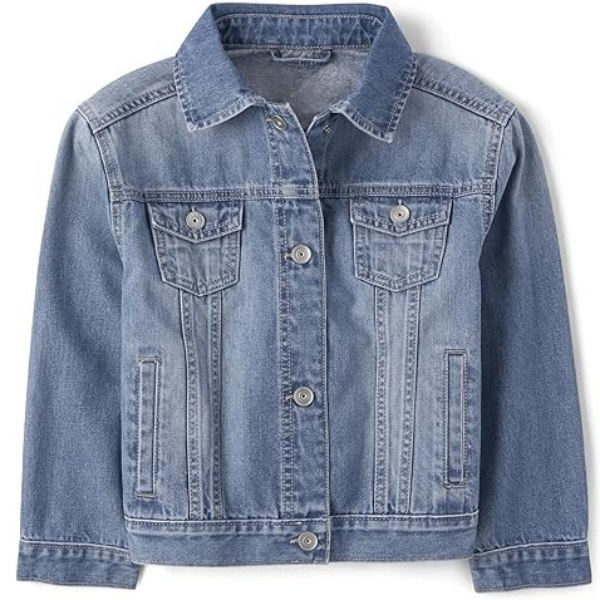 Light Blue Denim Jacket For Girls