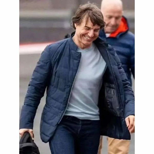 Mission Impossible The Final Reckoning Puffer Blue Jacket On Sale